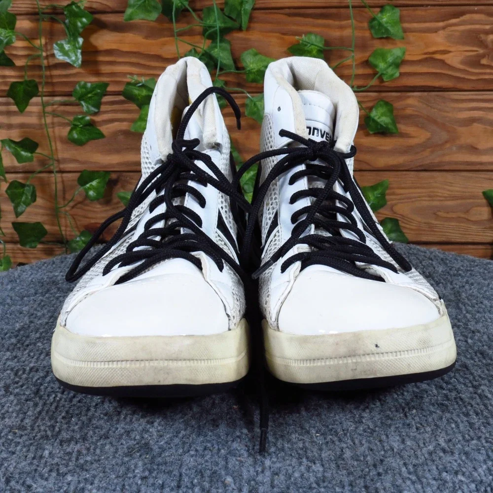 Converse Player Evo‎ Mid Mens Basketball Shoes Size 9 Athletic White Black
